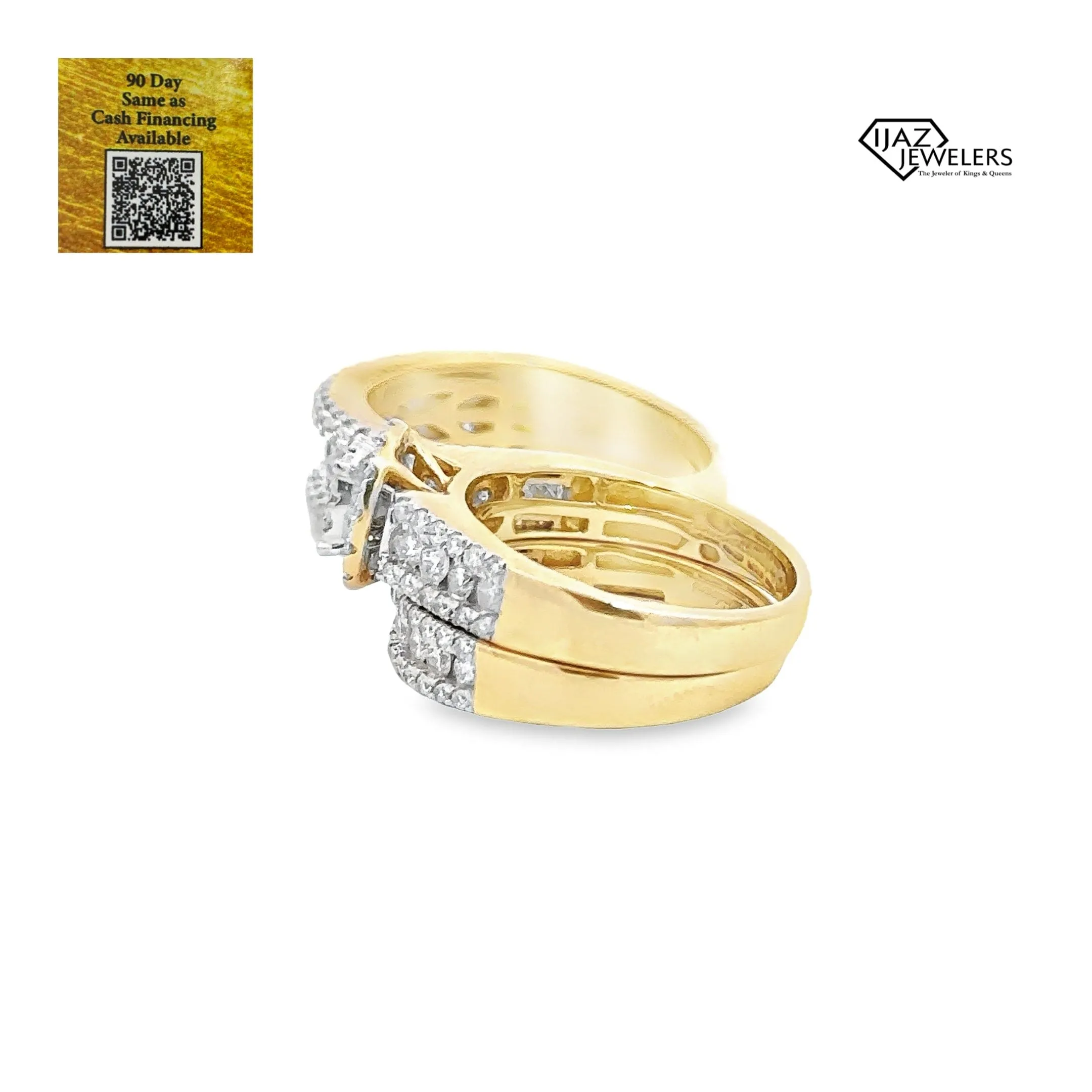 10K Gold 3.06 CTW Diamond Trio Wedding Set