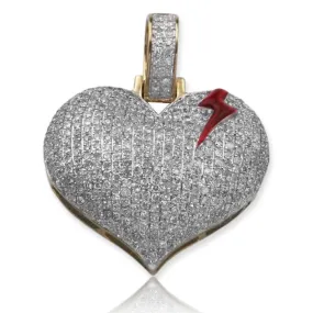 10KY 0.40CTW DIAMOND HEART PENDANT