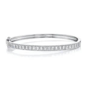 1.49ctw Diamond Baguette Bangle