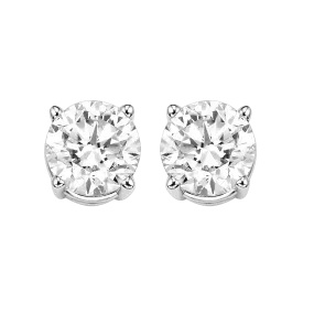 14KTW Diamond Round Basics Stud 3/4Ct