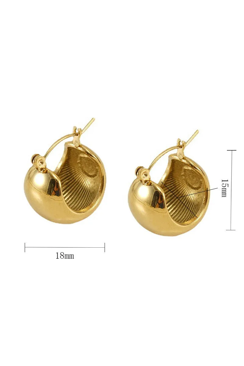 18K GOLD PLATED STAINLESS STEEL EARRINGS