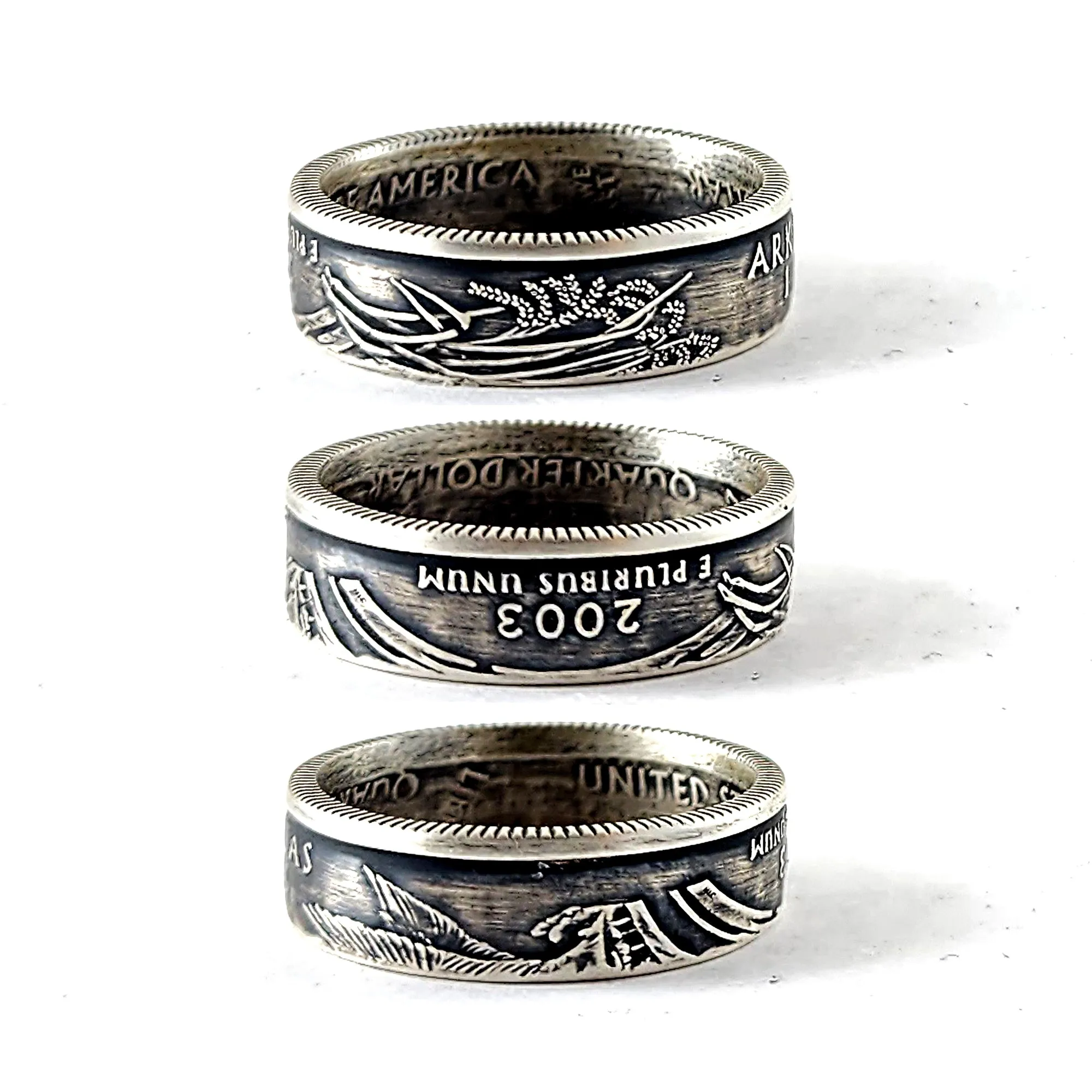 90% Silver Arkansas Quarter Ring