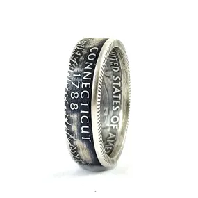 90% Silver Connecticut Quarter Ring