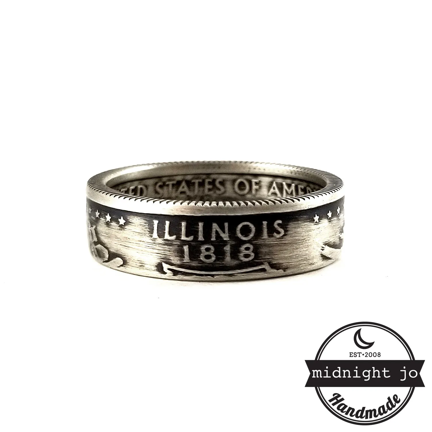 90% Silver Illinois Quarter Ring