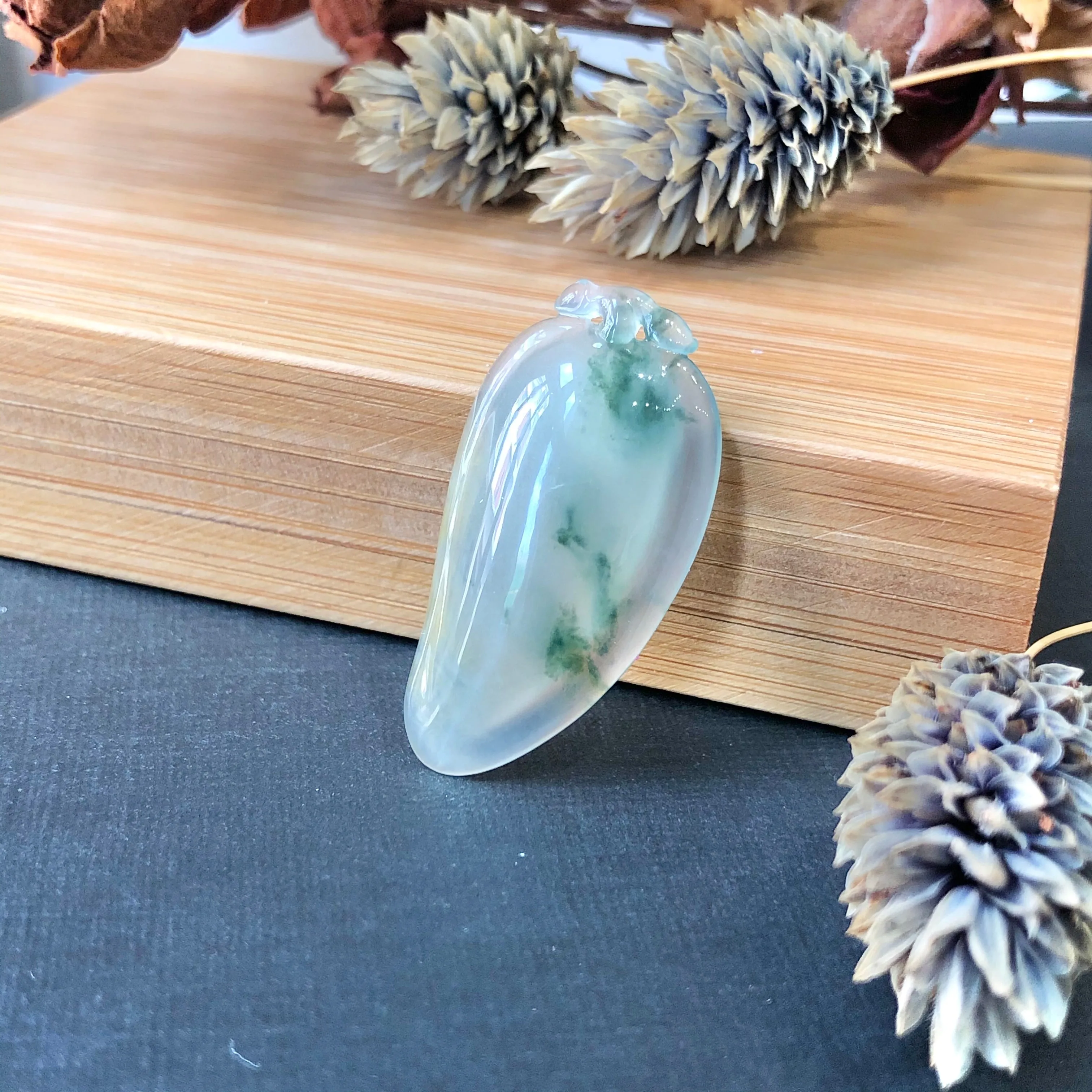 A-Grade Jadeite Peach Pendant No.170892