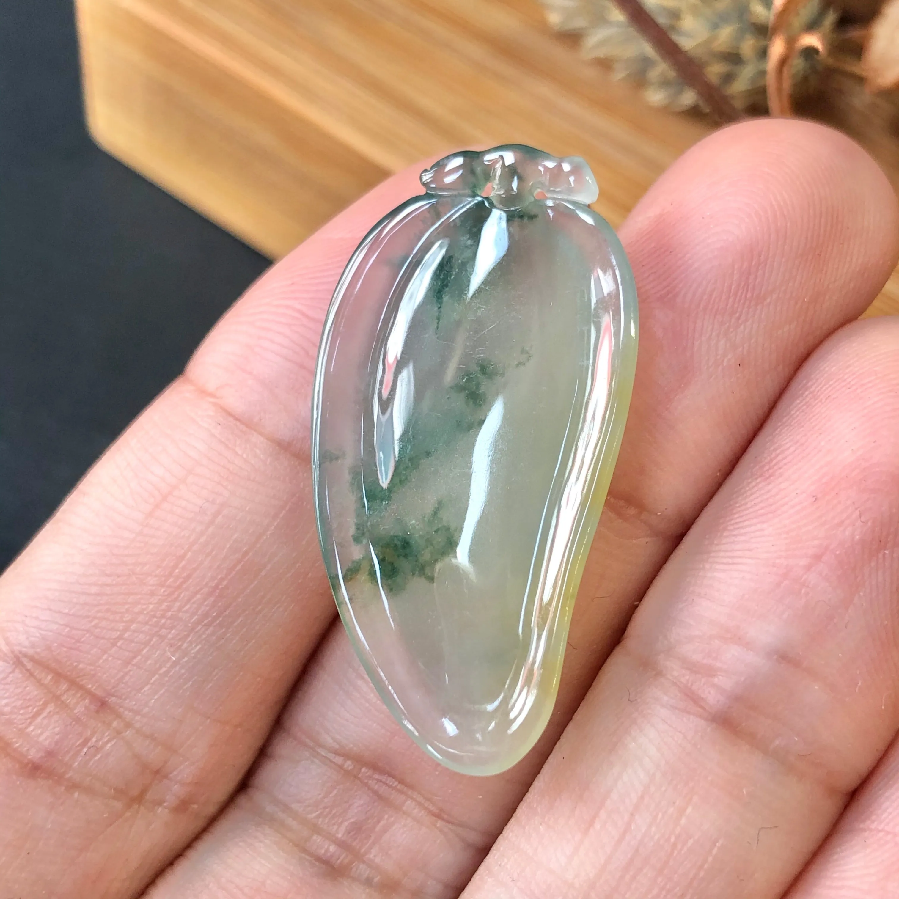 A-Grade Jadeite Peach Pendant No.170892