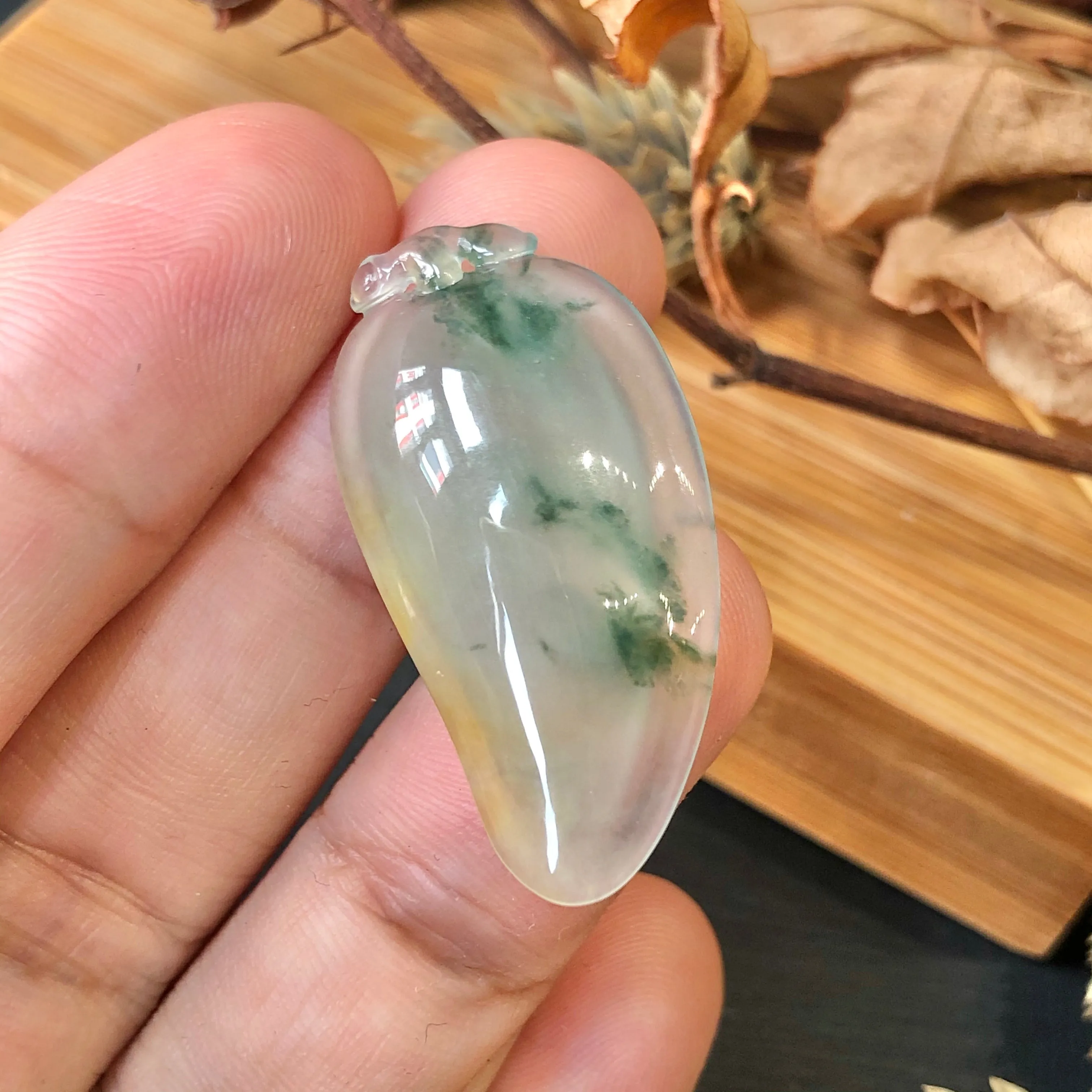 A-Grade Jadeite Peach Pendant No.170892