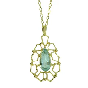 Aquamarine Pendant Necklace