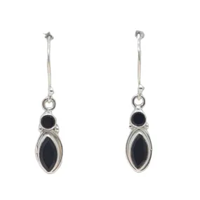 Bari Black Onyx stone earrings