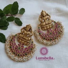 Big Chandbali Laxmi Earrings