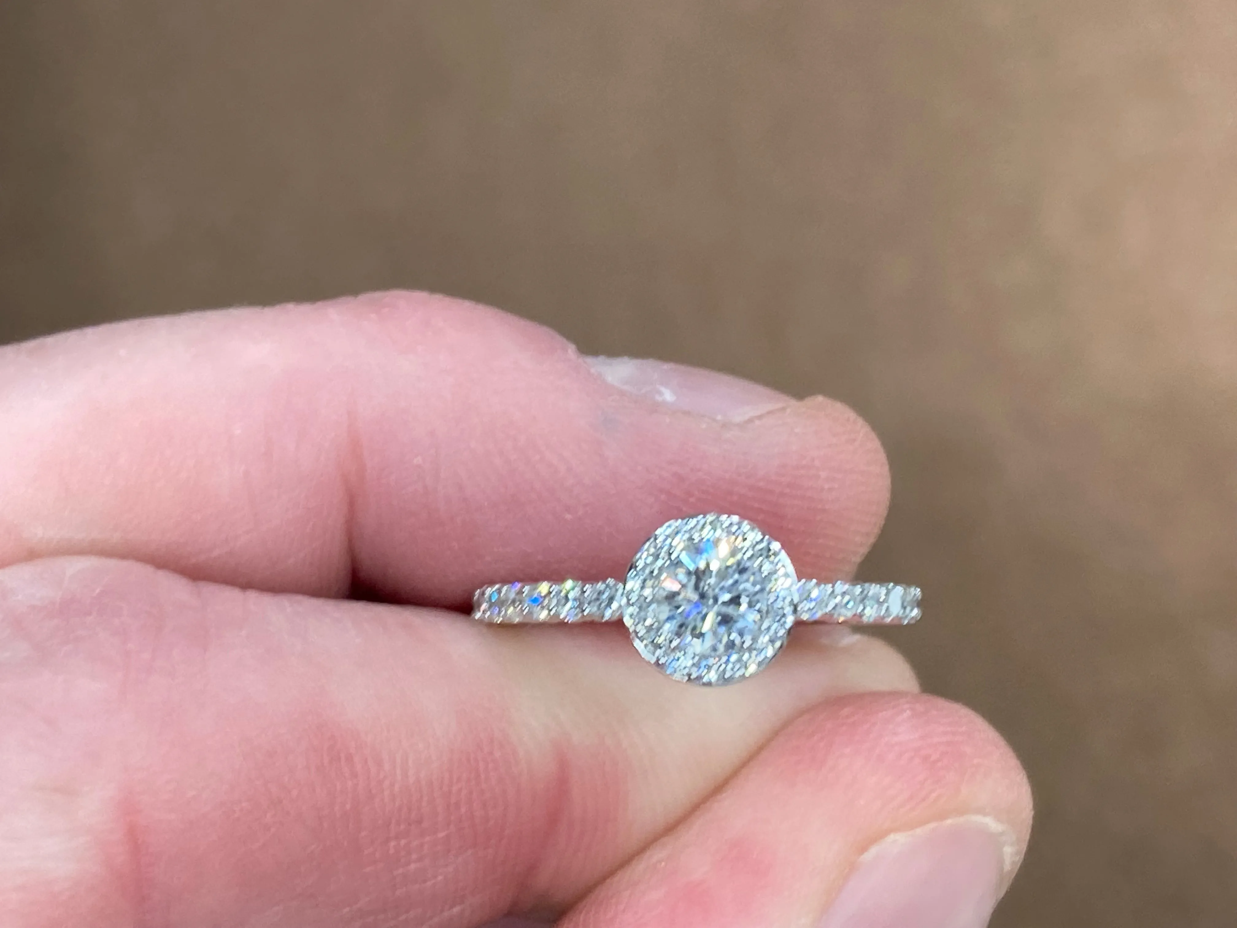 Diamond Engagement Ring White Gold