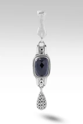 Fear Not Pendant™ in Black Spinel