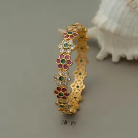 Gold Plated stone bangle - SR100535