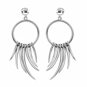 Molto Hoop Spike Earrings