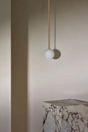 Orb Pendant Light, Small - Solid Rod