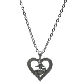 Pewter Heart EGA Necklace