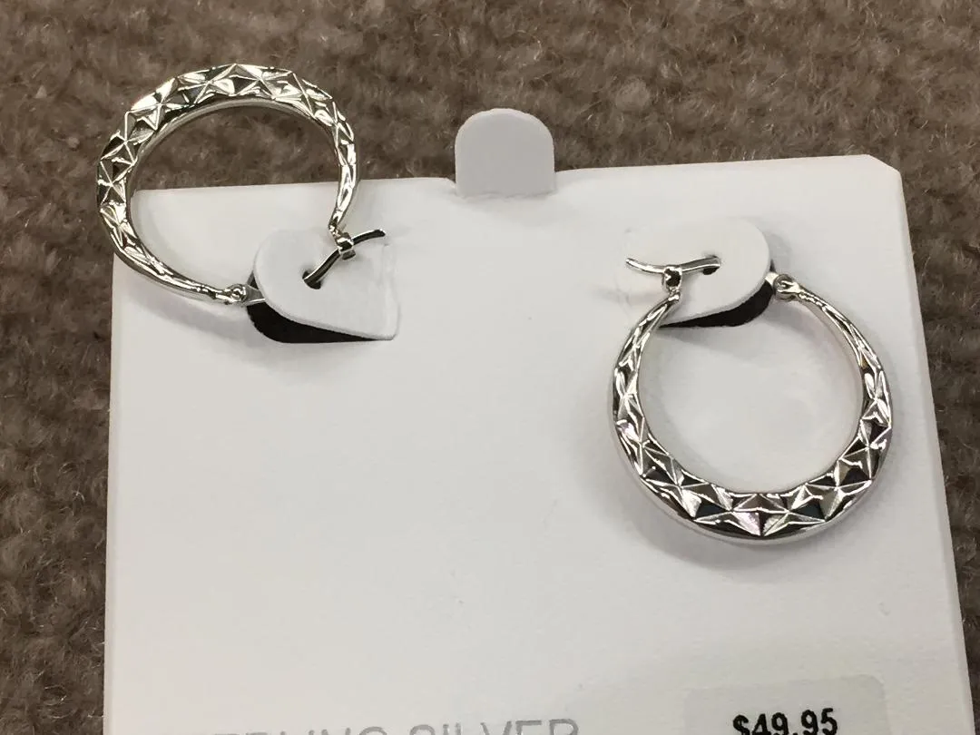 Sterling Silver Hoop Earrings